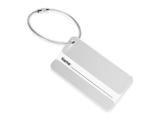 Изображение №1 | Бирка для багажа «Travel» (серебристый)