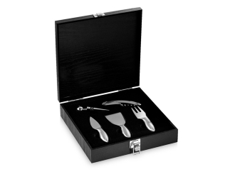 Изображение №1 | Набор для вина «Mino» (серебристый, черный)