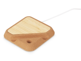 Изображение №1 | Беспроводное зарядное устройство «Tetra», 15 Вт (натуральный)