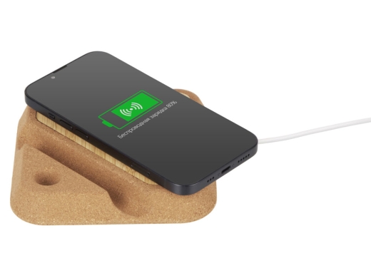 Изображение №5 | Беспроводное зарядное устройство «Tetra», 15 Вт (натуральный)