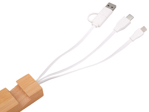 Изображение №3 | Универсальный кабель с подставкой 4-в-1 «Unicable» (белый)