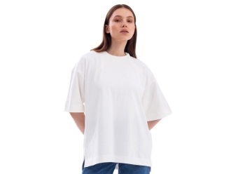 Изображение №2 | Футболка оверсайз «Beta.01» унисекс XS-S (молочный)