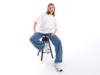 Изображение №5 | Футболка оверсайз «Beta.01» унисекс XS-S (молочный)