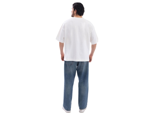 Изображение №4 | Футболка оверсайз «Beta.01» унисекс XS-S (молочный)