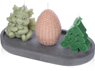 Изображение №1 | Набор свечей на подставке «Год дракона» (разноцветный)