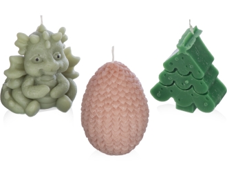 Изображение №3 | Набор свечей на подставке «Год дракона» (разноцветный)