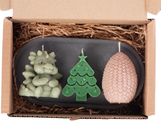 Изображение №7 | Набор свечей на подставке «Год дракона» (разноцветный)