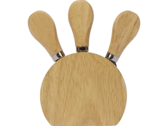 Изображение №3 | Набор из ножей для сыра на подставке «Take it cheesy» (бежевый)