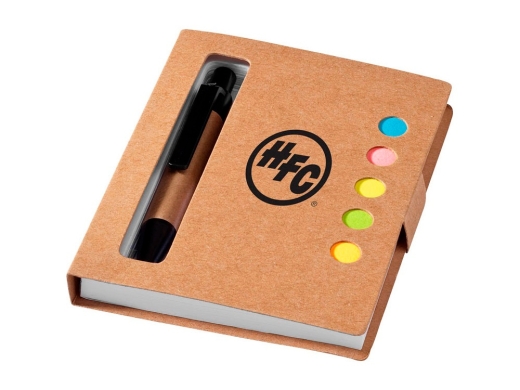 Изображение №3 | Набор стикеров «Expose» с ручкой и блокнотом А7 (натуральный)