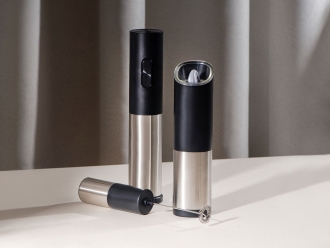 Изображение №13 | Электрический штопор для винных бутылок «Rioja» (черный, серебристый)