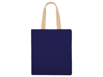 Изображение №4 | Сумка для шопинга «Steady» хлопковая с парусиновыми ручками, 260 г/м2 (синий)