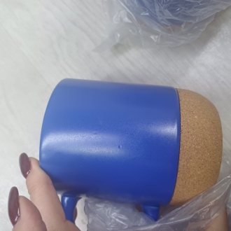 Изображение №10 | Кружка с пробковым дном и крышкой «Denpasar» (синий матовый)