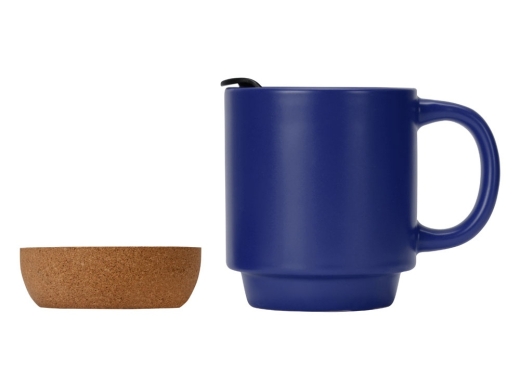Изображение №6 | Кружка с пробковым дном и крышкой «Denpasar» (синий матовый)