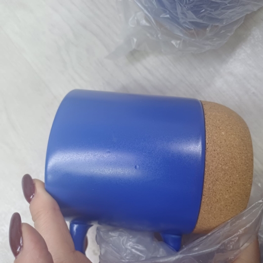 Изображение №10 | Кружка с пробковым дном и крышкой «Denpasar» (синий матовый)