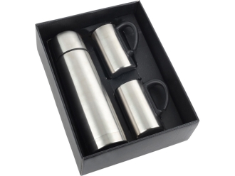 Изображение №2 | Набор «Коретто»: термос и 2 термокружки (серебристый)