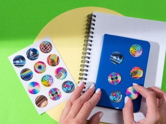 Изображение №4 | Сет объемных стикеров из эпоксидной смолы А6 (белый)