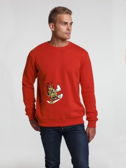 Изображение №1 | Толстовка «Ну, накати!», красная, размер S