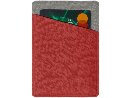 Изображение №4 | Картхолдер на 3 карты вертикальный «Favor» (красный/серый)