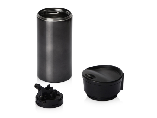 Изображение №4 | Вакуумная герметичная термокружка «Upgrade» (темно-серый/черный)