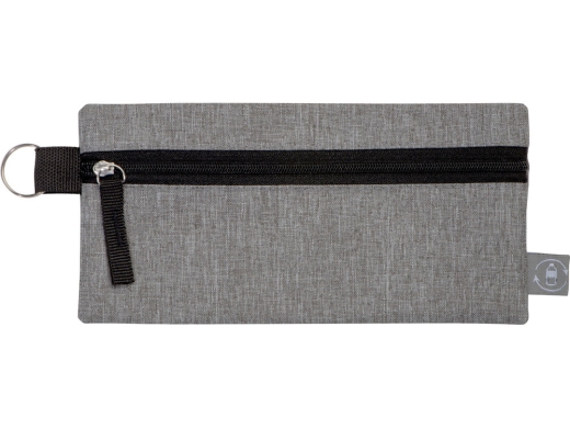 Изображение №3 | Пенал «Holder» из переработанного полиэстера RPET (серый/черный)
