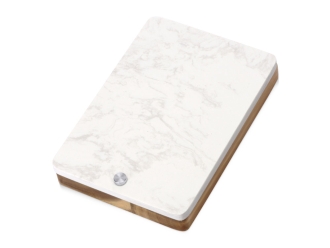 Изображение №3 | Набор для сыра в коробке из акации и мрамора «Fontina» (натуральный/серебристый/белый)