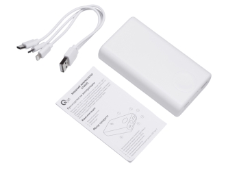 Изображение №6 | Внешний беспроводной аккумулятор 2-в-1 с функцией зарядки Apple Watch, QC/PD «AtomIQ», 10000 мАч (белый)