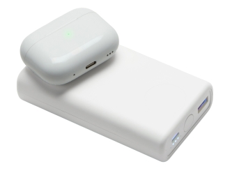 Изображение №8 | Внешний беспроводной аккумулятор 2-в-1 с функцией зарядки Apple Watch, QC/PD «AtomIQ», 10000 мАч (белый)