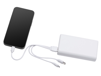 Изображение №10 | Внешний беспроводной аккумулятор 2-в-1 с функцией зарядки Apple Watch, QC/PD «AtomIQ», 10000 мАч (белый)