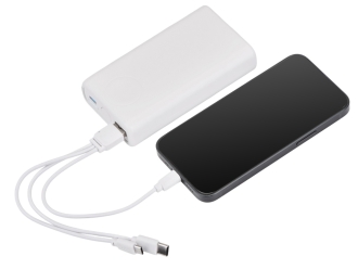 Изображение №14 | Внешний беспроводной аккумулятор 2-в-1 с функцией зарядки Apple Watch, QC/PD «AtomIQ», 10000 мАч (белый)