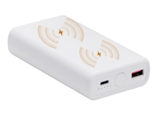 Изображение №4 | Внешний беспроводной аккумулятор 2-в-1 с функцией зарядки Apple Watch, QC/PD «AtomIQ», 10000 мАч (белый)