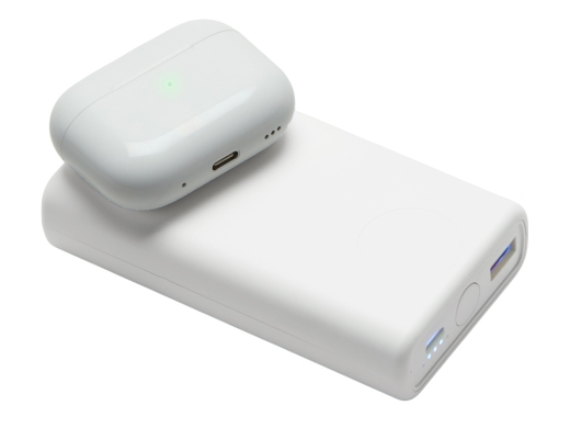 Изображение №8 | Внешний беспроводной аккумулятор 2-в-1 с функцией зарядки Apple Watch, QC/PD «AtomIQ», 10000 мАч (белый)