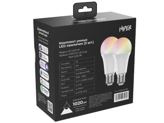 Изображение №3 | Набор из двух лампочек «IoT CLED M1 RGB», E27 (белый)