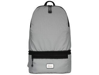 Изображение №9 | Рюкзак-трансформер 2-в-1 «Athletica» водостойкий с поясной сумкой из переработанного пластика (серый)