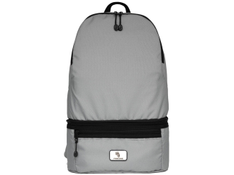 Изображение №10 | Рюкзак-трансформер 2-в-1 «Athletica» водостойкий с поясной сумкой из переработанного пластика (серый)