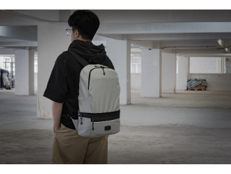 Изображение №13 | Рюкзак-трансформер 2-в-1 «Athletica» водостойкий с поясной сумкой из переработанного пластика (серый)