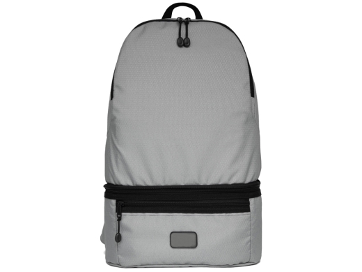 Изображение №5 | Рюкзак-трансформер 2-в-1 «Athletica» водостойкий с поясной сумкой из переработанного пластика (серый)