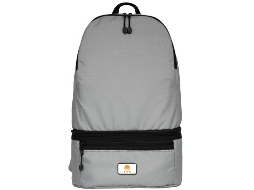 Изображение №11 | Рюкзак-трансформер 2-в-1 «Athletica» водостойкий с поясной сумкой из переработанного пластика (серый)