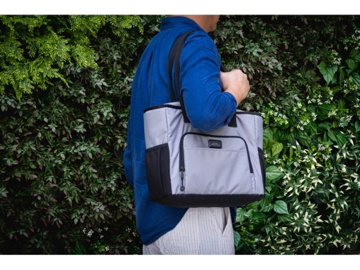 Изображение №13 | Сумка-холодильник «Polar Eco» водостойкая из переработанного пластика, 16 л (серый)