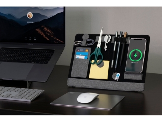 Изображение №12 | Складная подставка для ноутбука и органайзер для аксессуаров «Clipboard Pro» (серый)