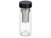 Изображение №1 | Стеклянная термобутылка «Glassir», 500мл (черный/прозрачный)