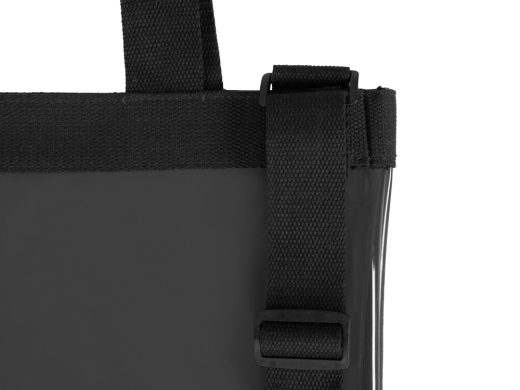 Изображение №4 | Сумка «Frank» из прозрачного пластика с регулирующейся лямкой (черный)