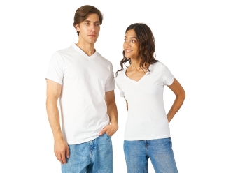 Изображение №5 | Футболка «Heavy Super Club» женская с V-образным вырезом S (белый)