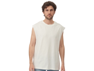 Изображение №2 | Майка оверсайз «Berlin», унисекс XS-S (молочный)