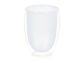 Изображение №1 | Стакан с двойными стенками «Creamy» (белый, прозрачный)