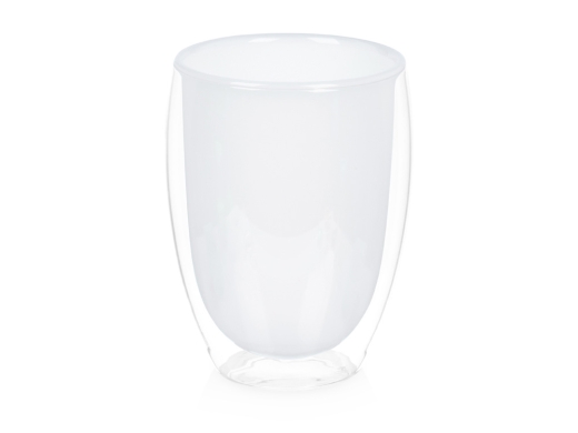 Изображение №1 | Стакан с двойными стенками «Creamy» (белый, прозрачный)