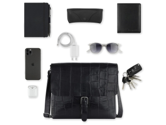 Изображение №6 | Сумка-мессенджер мужская «Nevio» (черный)