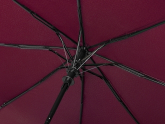 Изображение №7 | Зонт-полуавтомат складной «Roof» с куполом из переработанного пластика (красный бургунди)