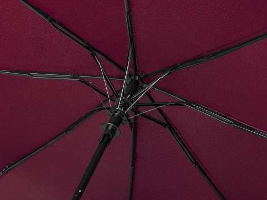 Изображение №7 | Зонт-полуавтомат складной «Roof» с куполом из переработанного пластика (красный бургунди)