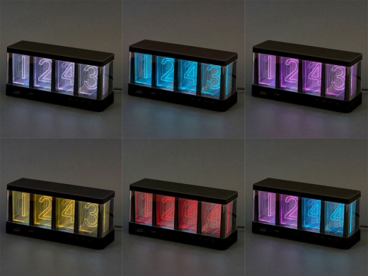 Изображение №11 | Часы с LED-подсветкой и беспроводной зарядкой «Cyber», 10 Вт (черный)