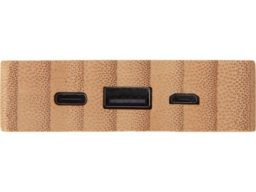 Изображение №6 | Внешний аккумулятор с подсветкой лого и солнечной панелью «Reedia S1», 10000 mAh (черный/натуральный)